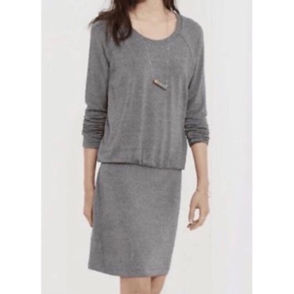 NWT Lou&Grey Blouson Heather Gray Dress Casual Size XSmall